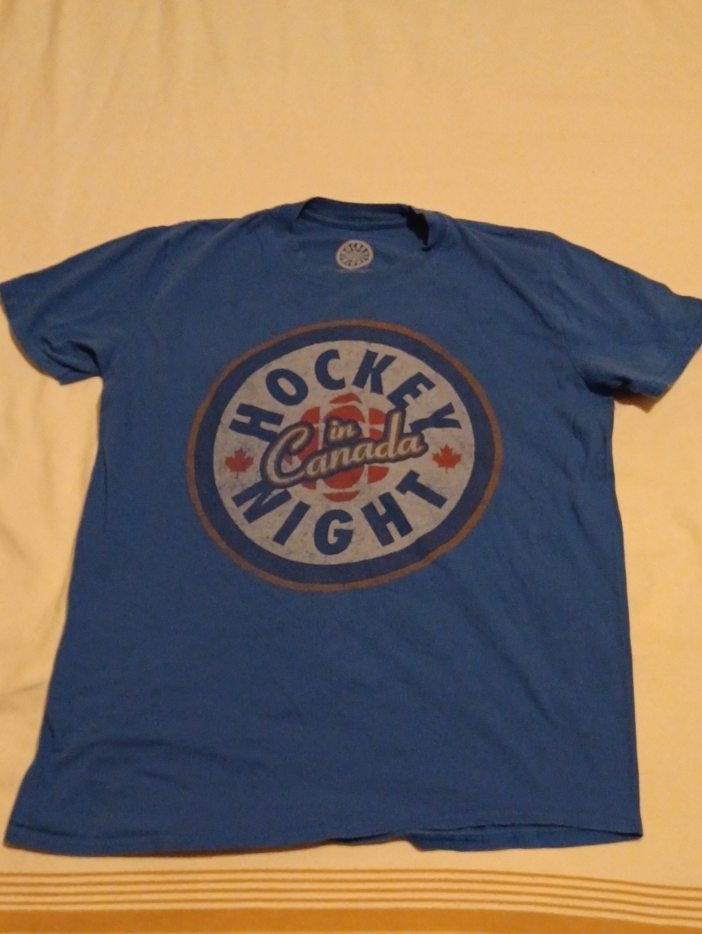 Hockey Night in Canada Men's Blue Graphic Tee